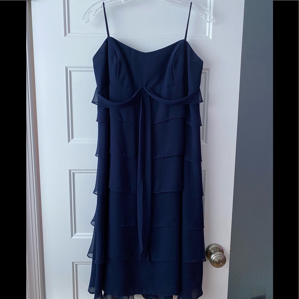 Lazaro Blue Spaghetti Strap Dress-Size 16